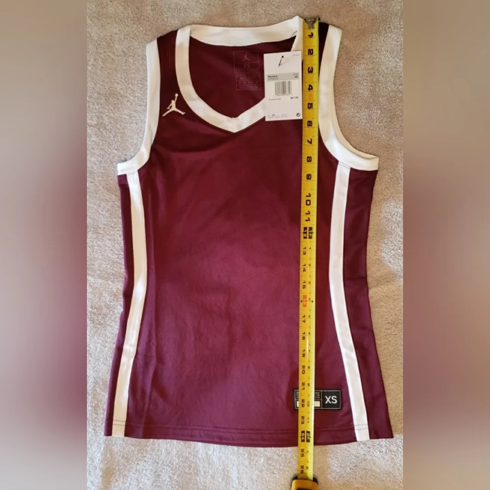 Women's Nike Jordan Jumpman Basketball Jersey Maroon/White Size XS